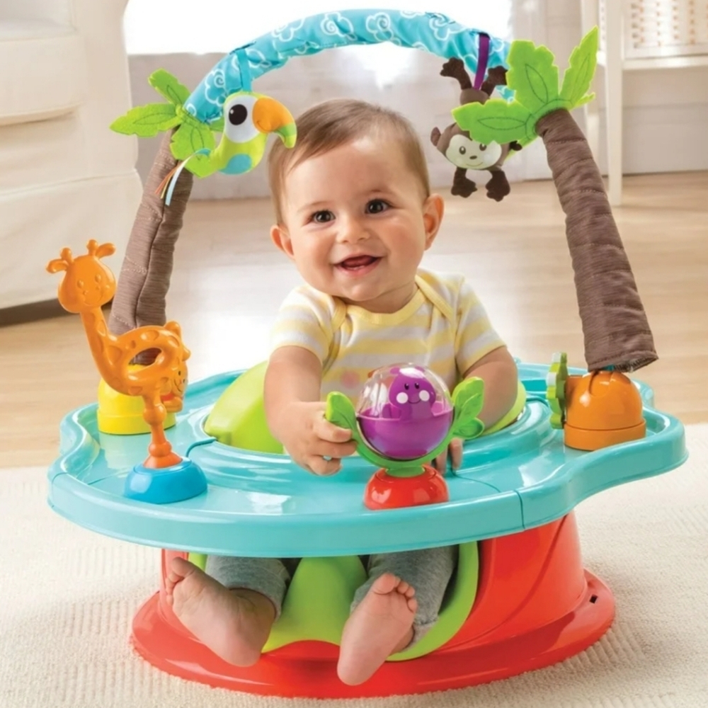 EUC Summer Infant Deluxe Super Seat - Wild Safari - Picture 2 of 6